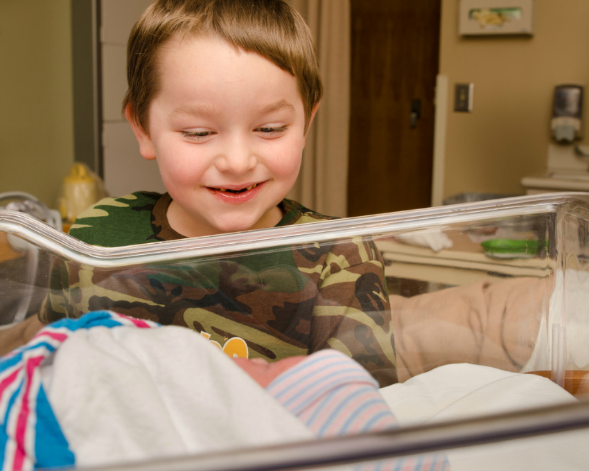 siblings meeting for the first time