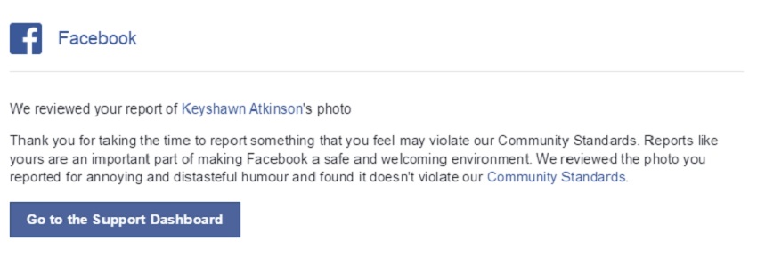 facebook agrees with disturbing photos of dead baby in a bush